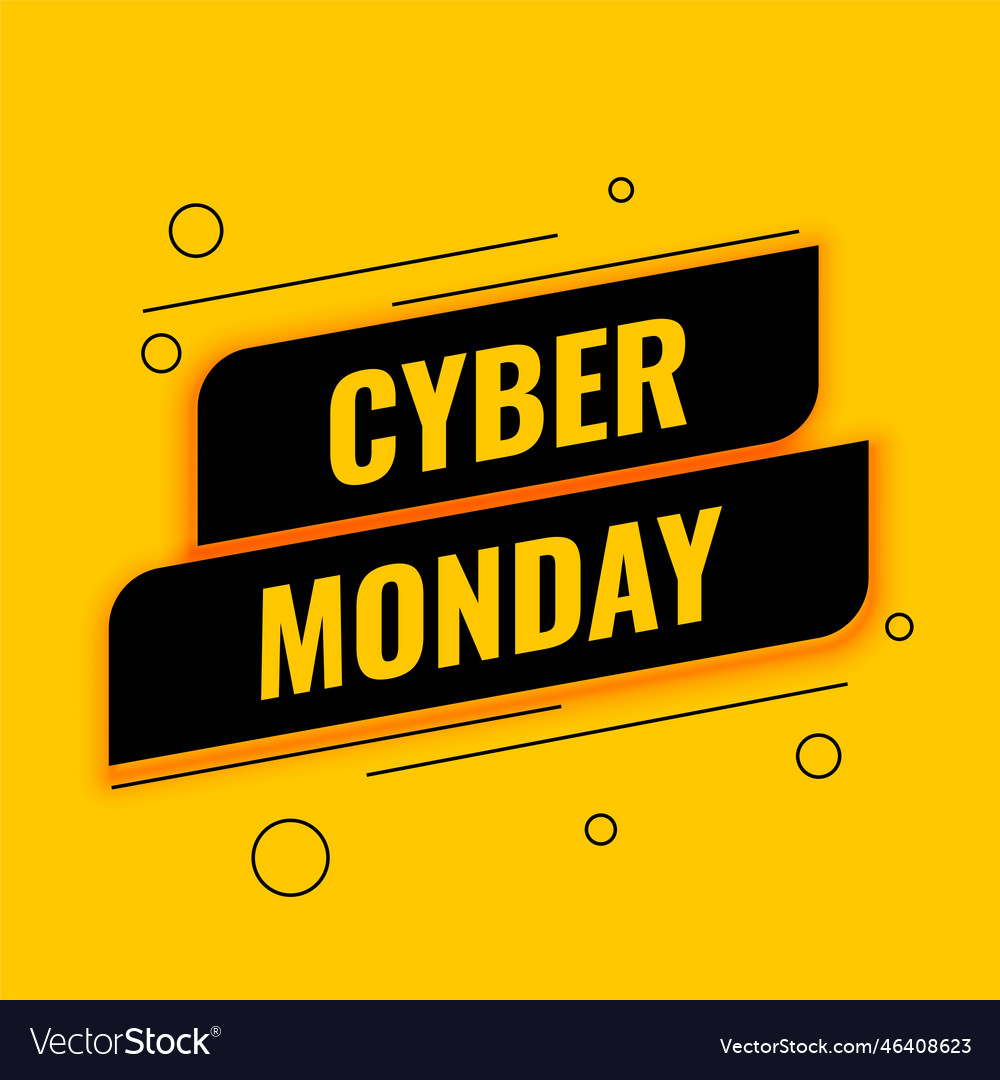 Cyber monday sale background for online shopping