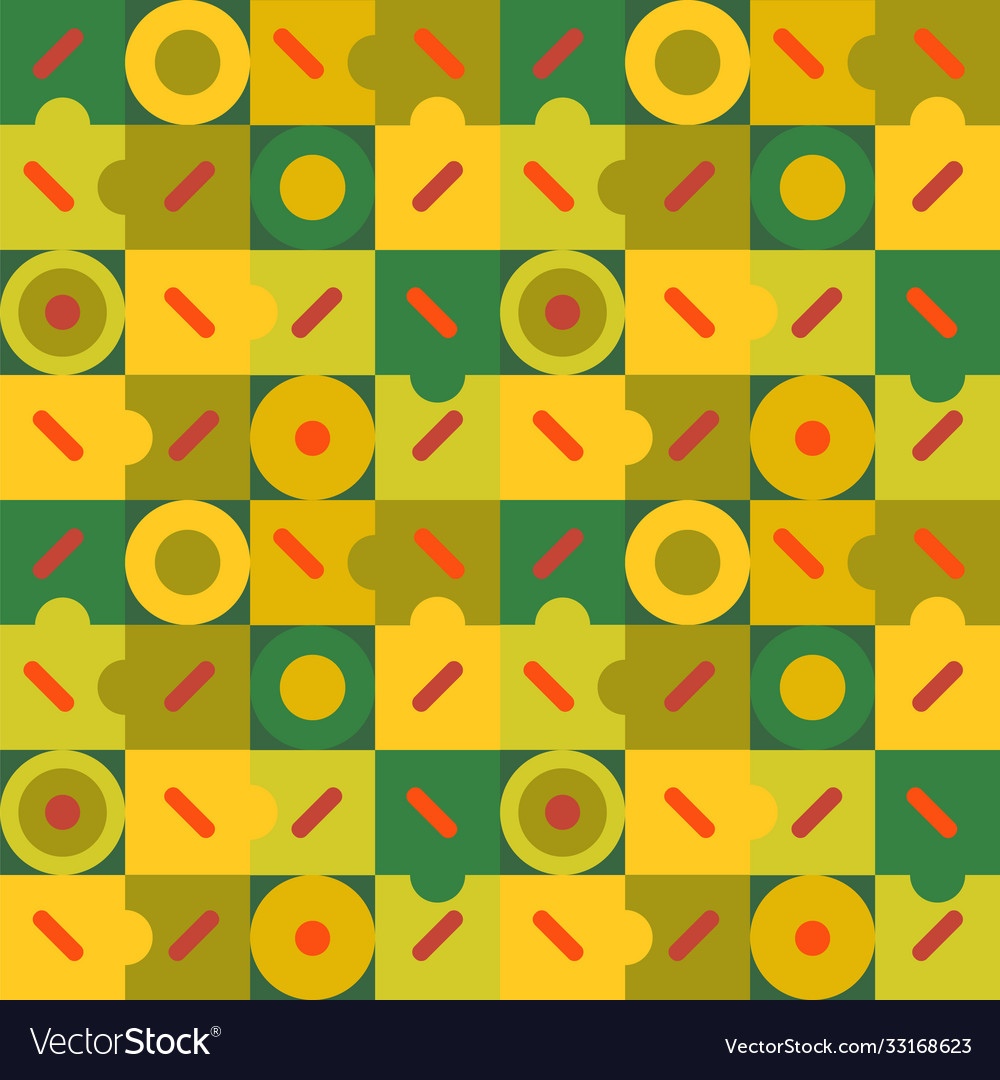 Geometric green seamless pattern