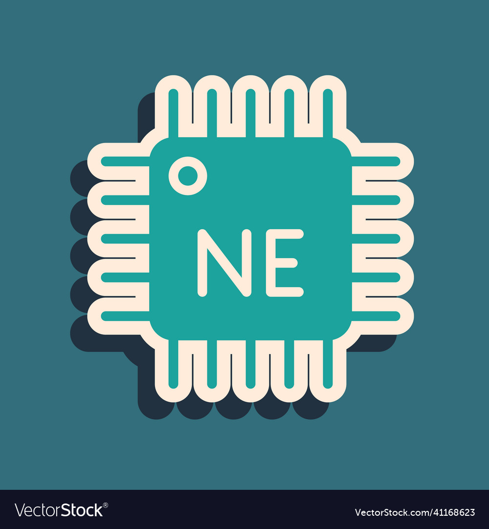Grüner Computerprozessor mit Mikroschaltungen cpu vector image Grüner Computerprozessor mit Mikroschaltungen cpu