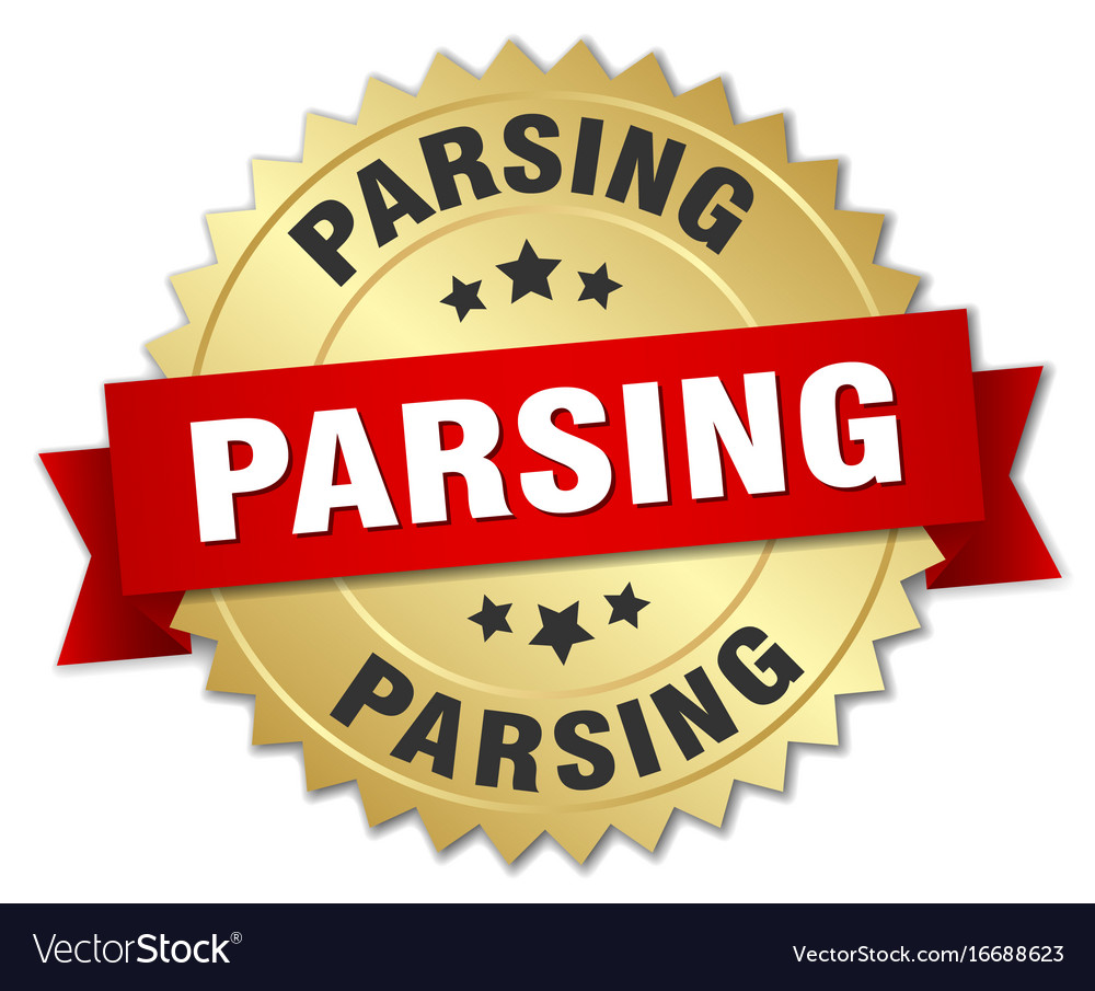 Parsing round isolated gold badge