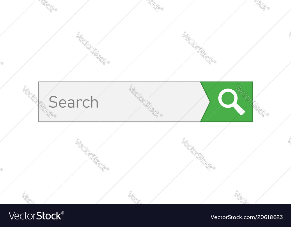 Search bar ui element icon in flat style