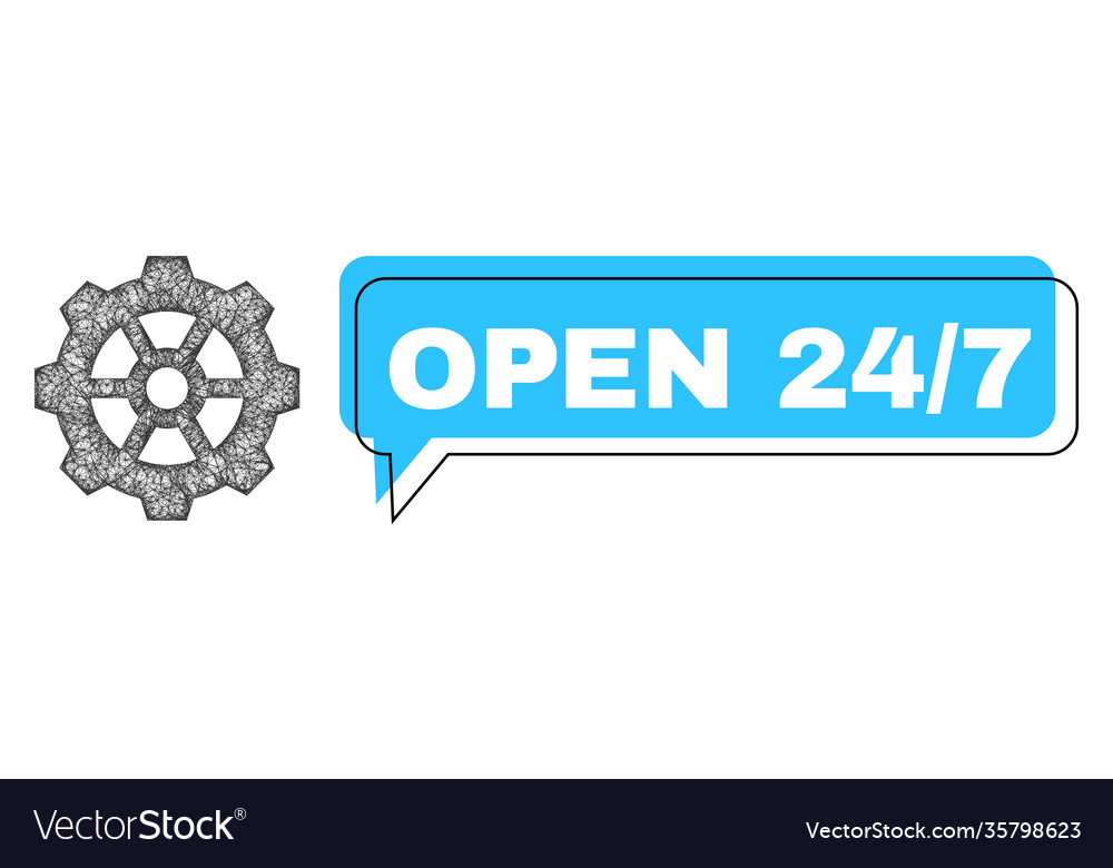 Shifted open 24 - 7 message frame and net gear