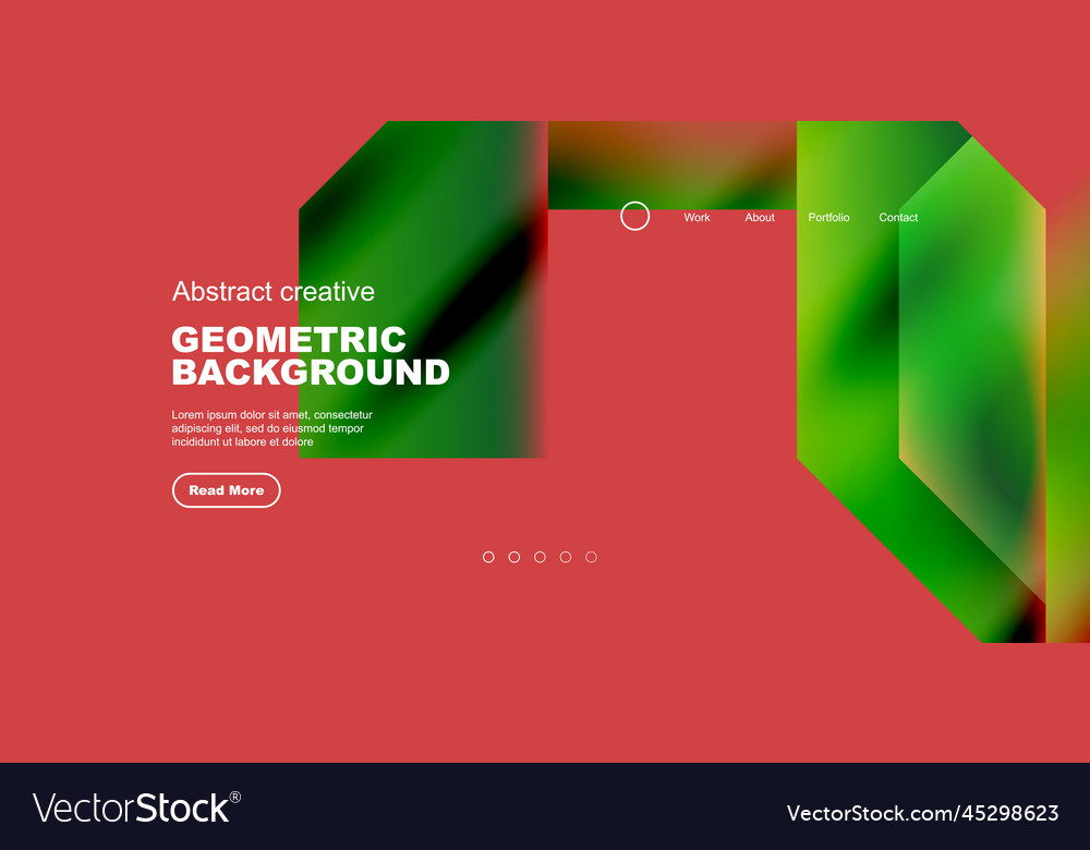 Triangles with fluid gradients abstract landing Vector Image Triangles with fluid gradients abstract landing