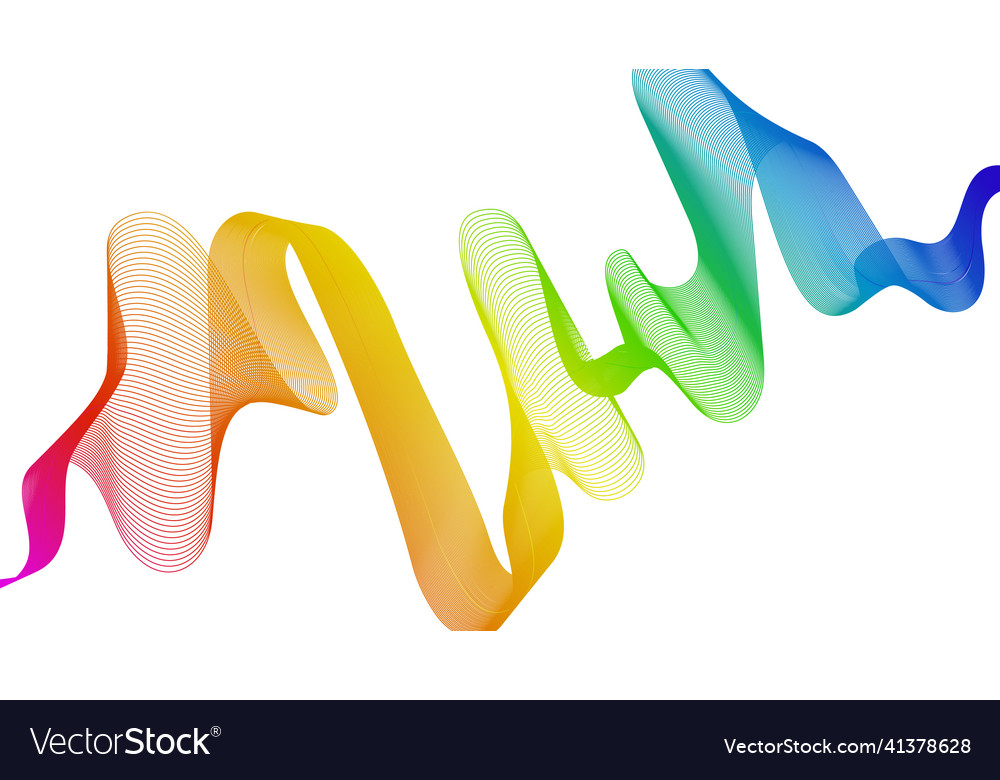 Abstract backdrop with wave gradient lines vector image Abstract backdrop with wave gradient lines