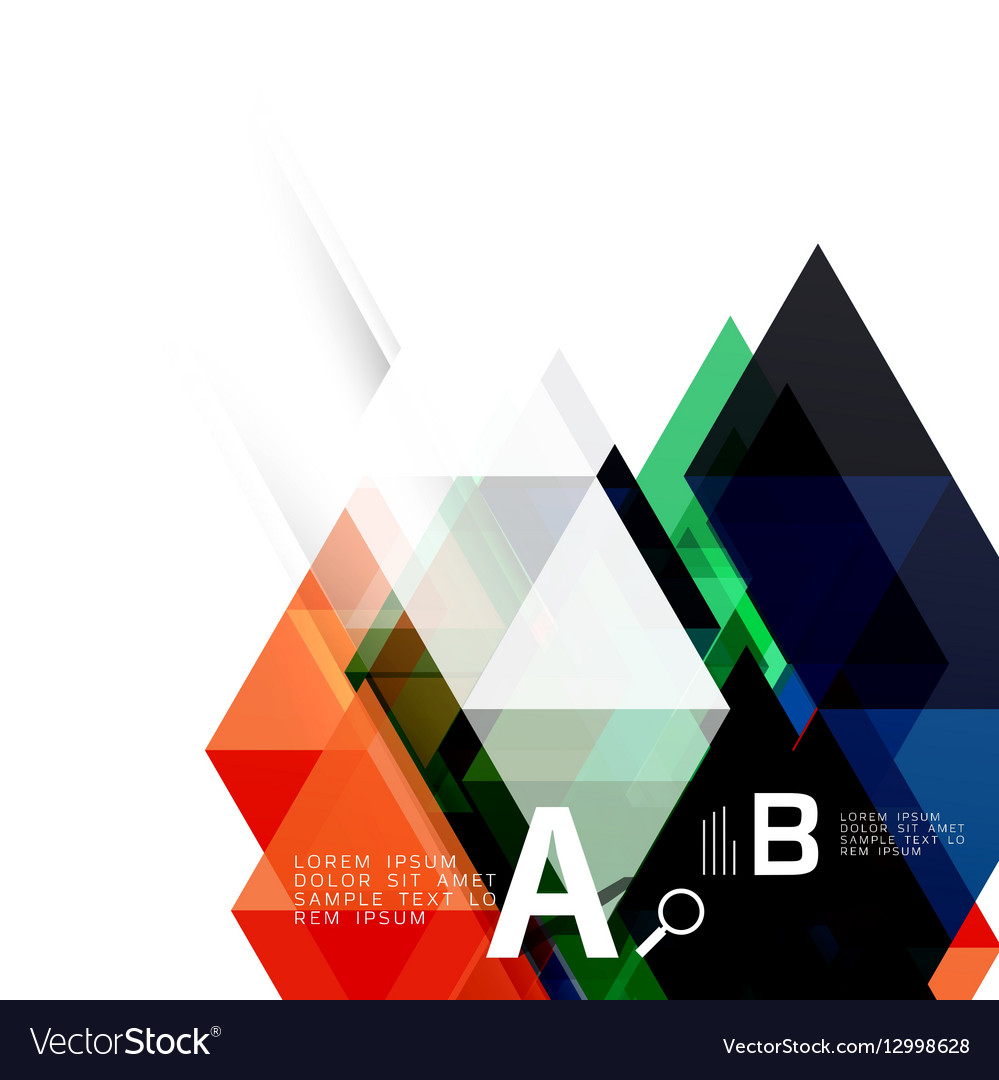 Abstract triangles and lines