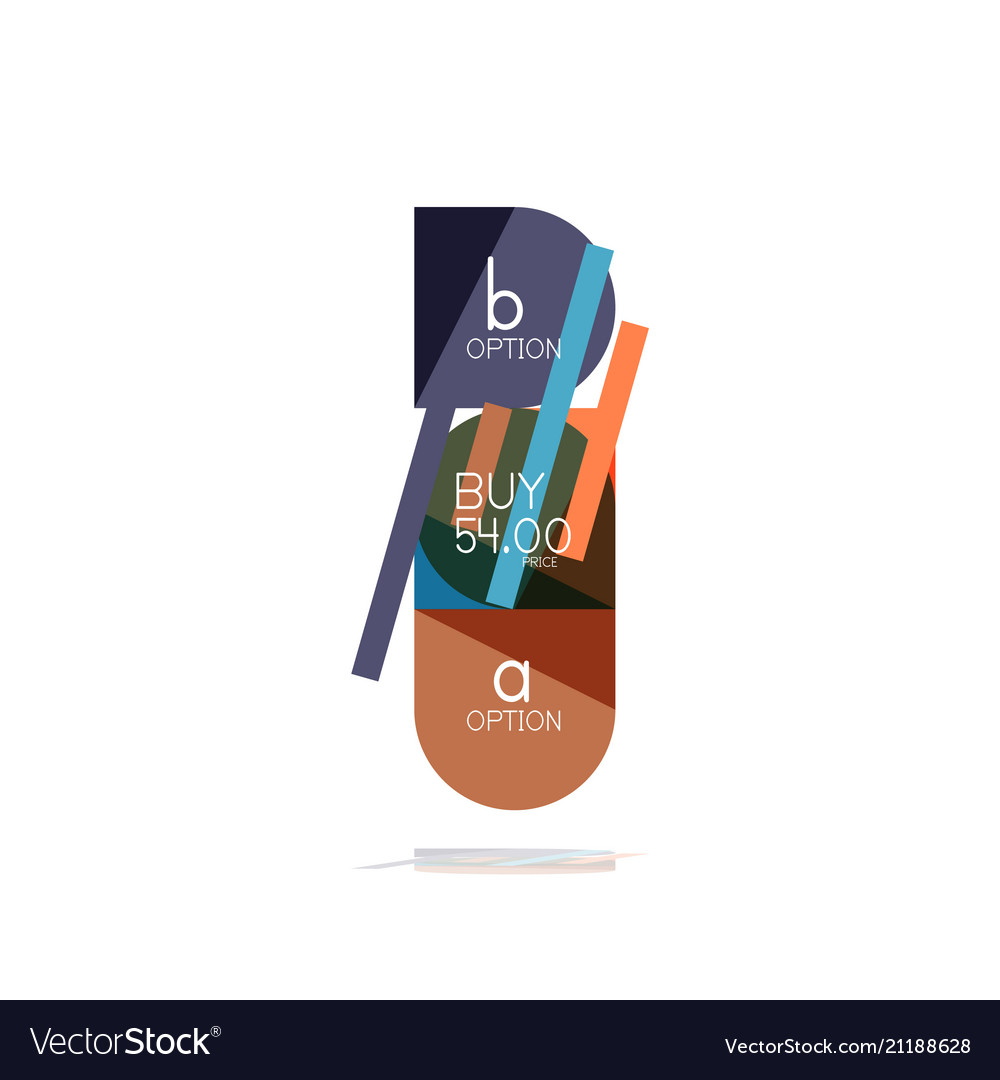 Minimal flat clean abstract option step vector image Minimal flat clean abstract option step