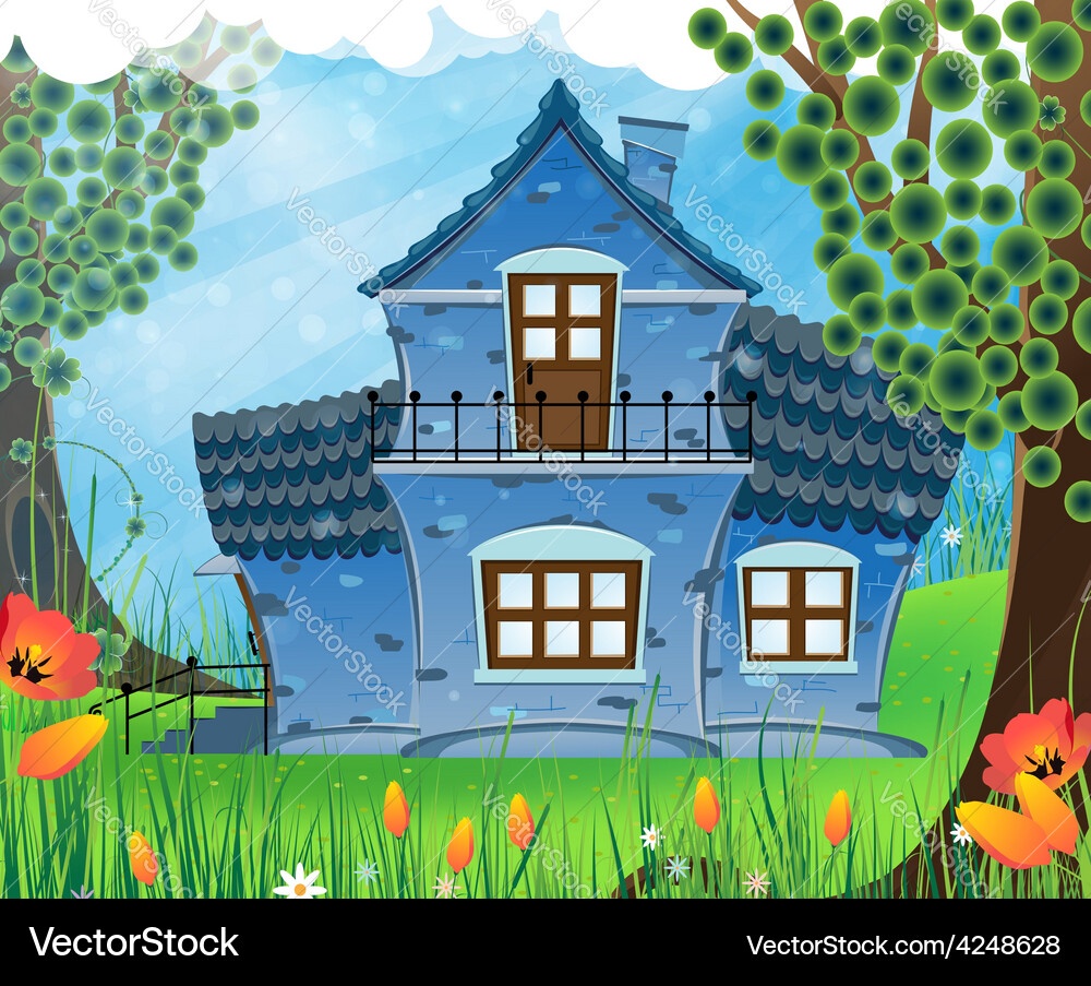 Rural landscape Royalty Free Vector Image - VectorStock