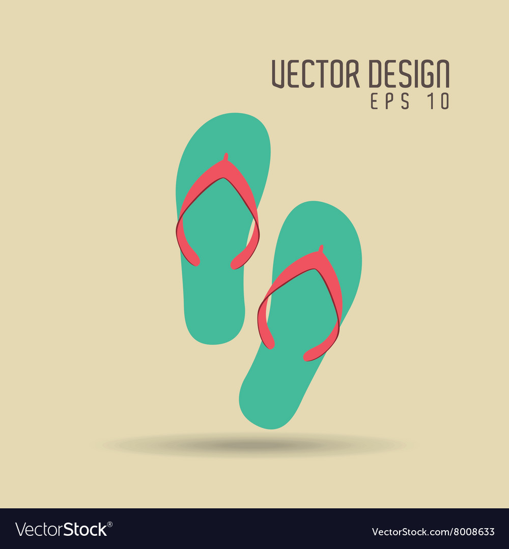 Beach icon design Royalty Free Vector Image - VectorStock