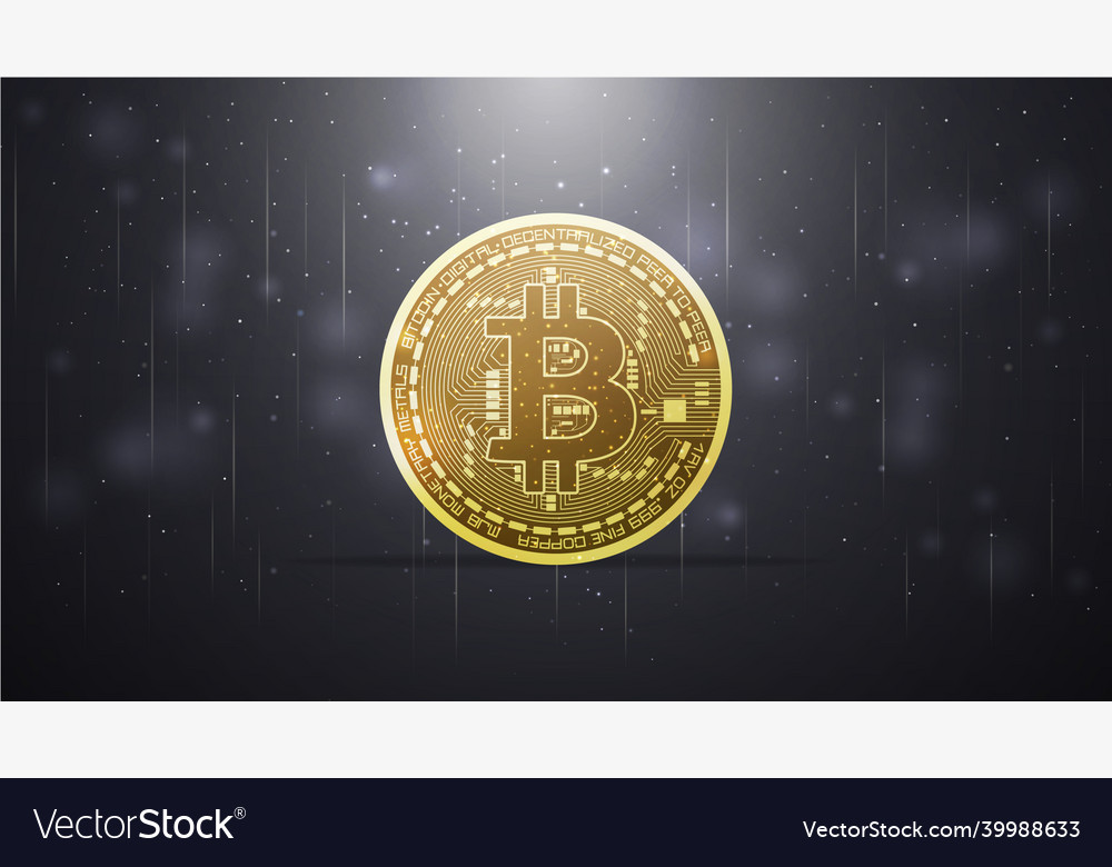 Bitcoin icon trade background vector image Bitcoin icon trade background