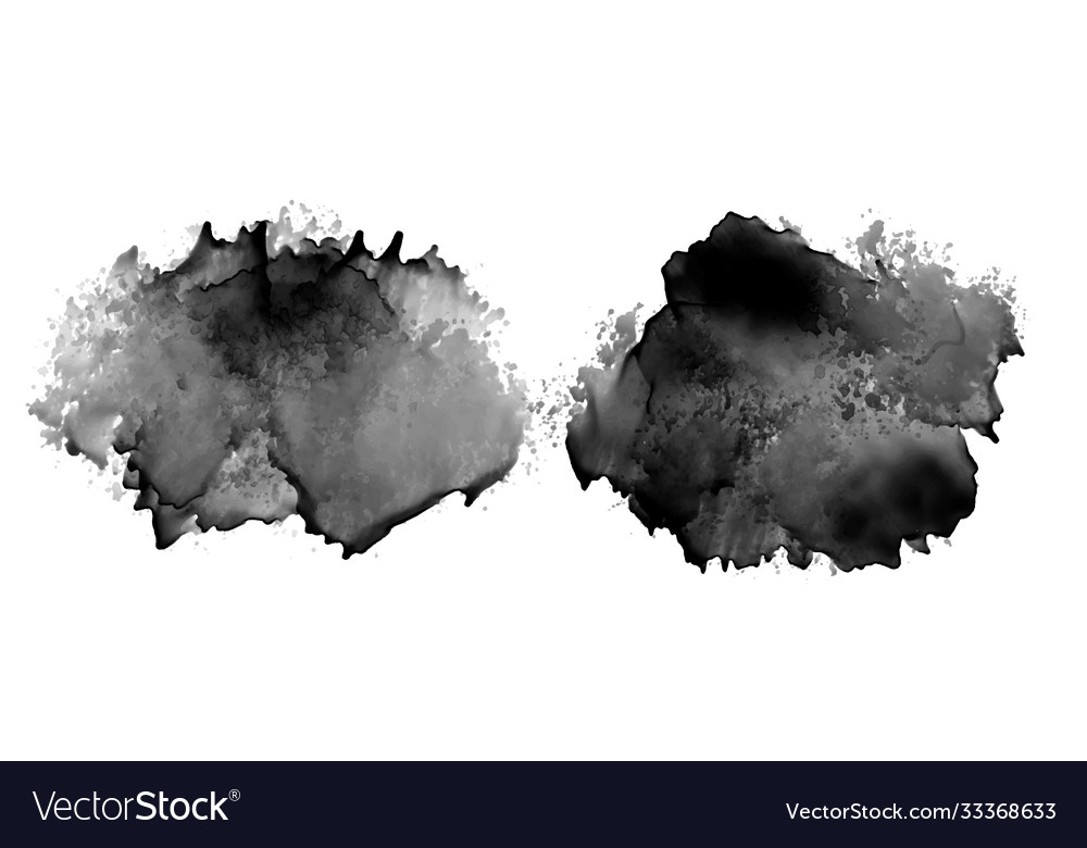 Black Ink Watercolor Stain Set