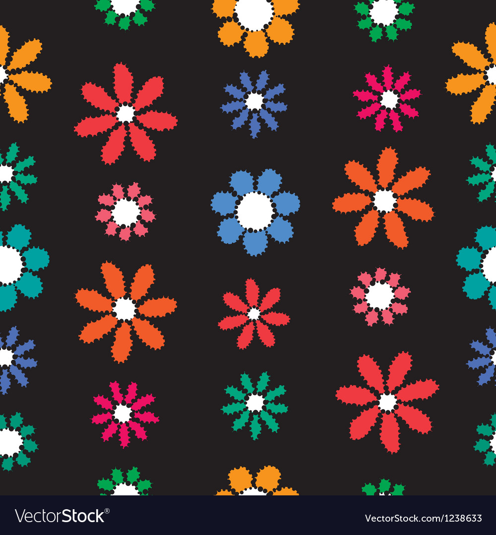 Daisy Seamless Background Royalty Free Vector Image