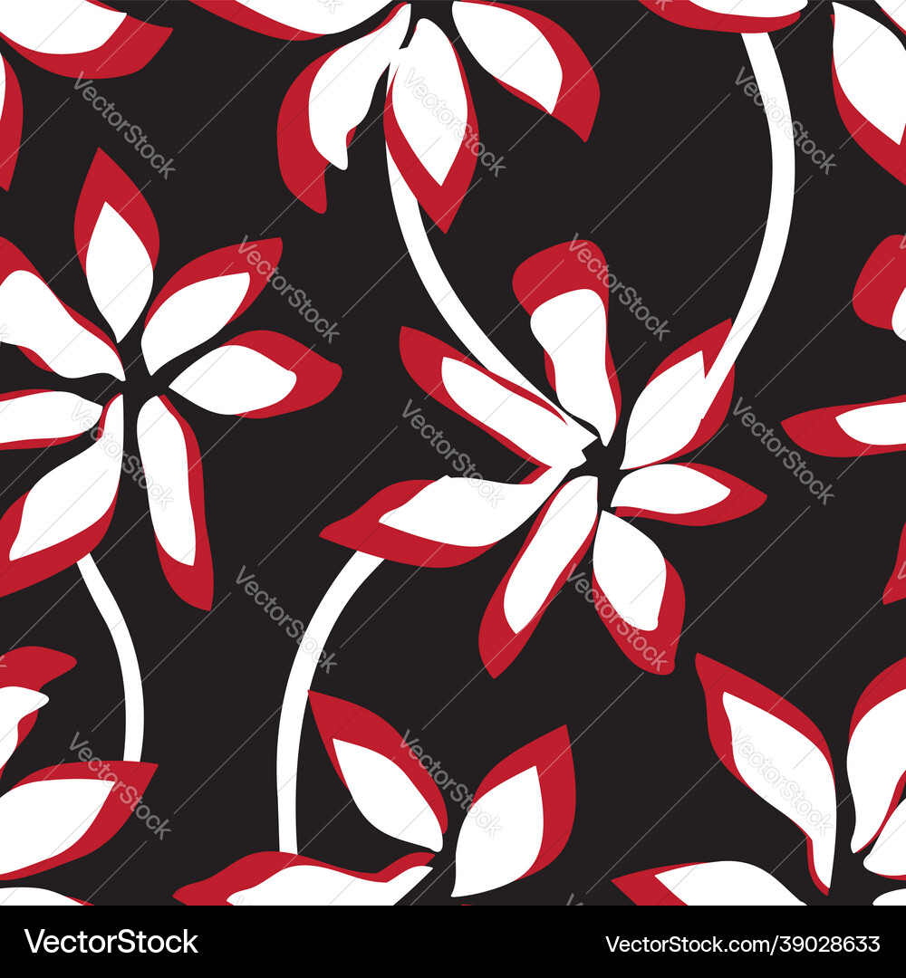 Floral seamless pattern background Royalty Free Vector Image