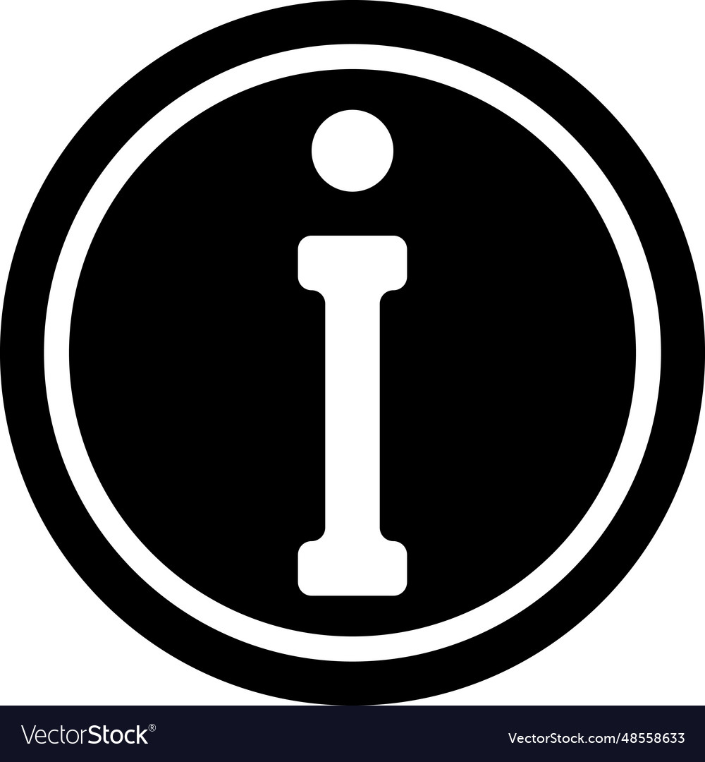 Icon Logo Buchstaben i symbol sign information
