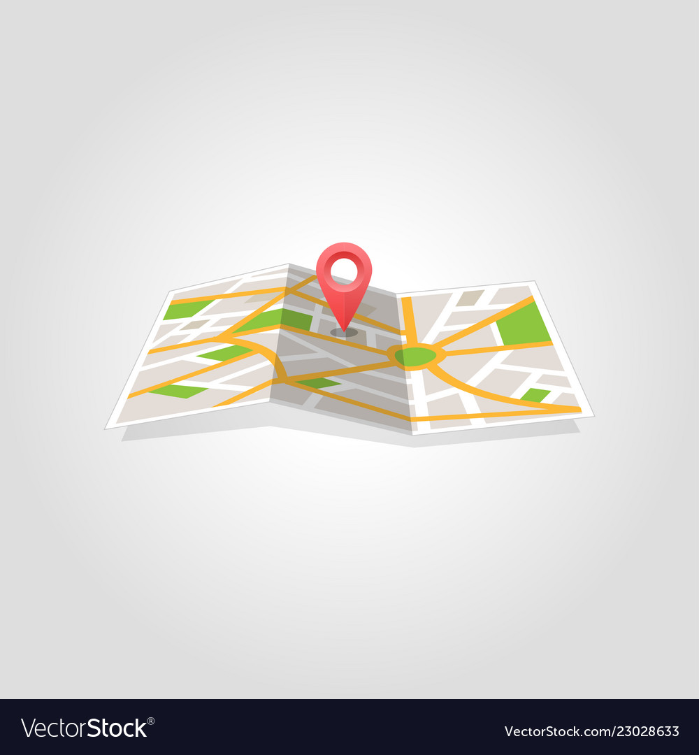 Map marker pointer with road icon design vector image Map marker pointer with road icon design