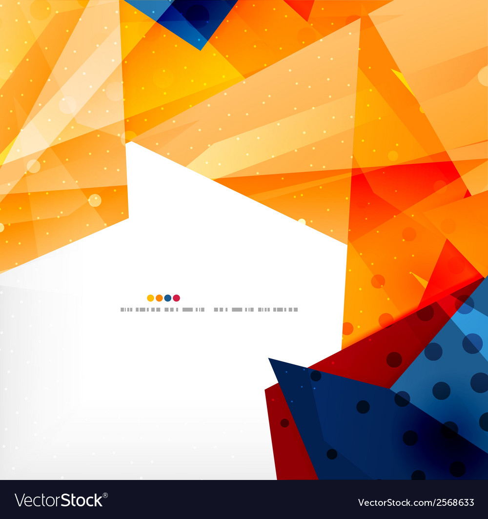 Modern 3d glossy overlapping triangles