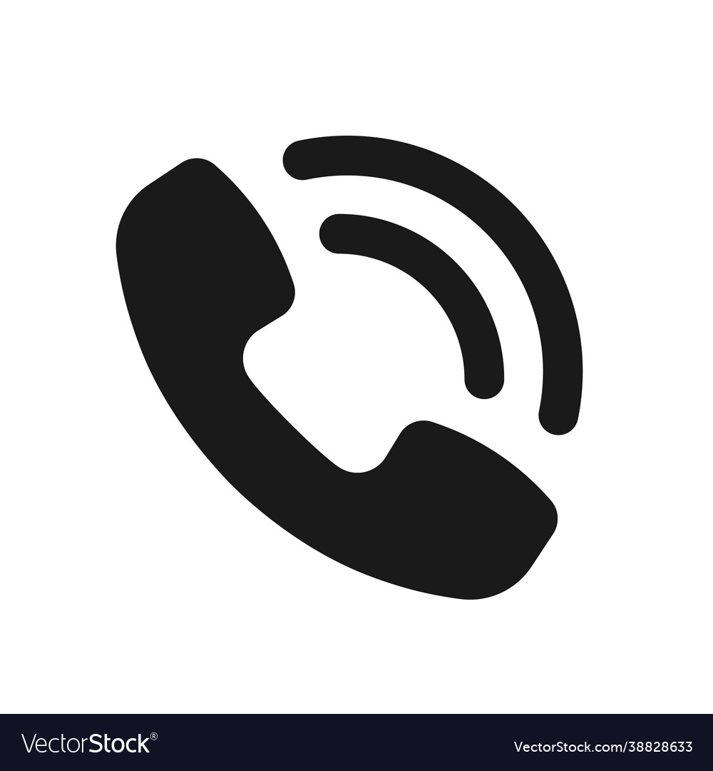 Old phone icon simple flat stile Royalty Free Vector Image