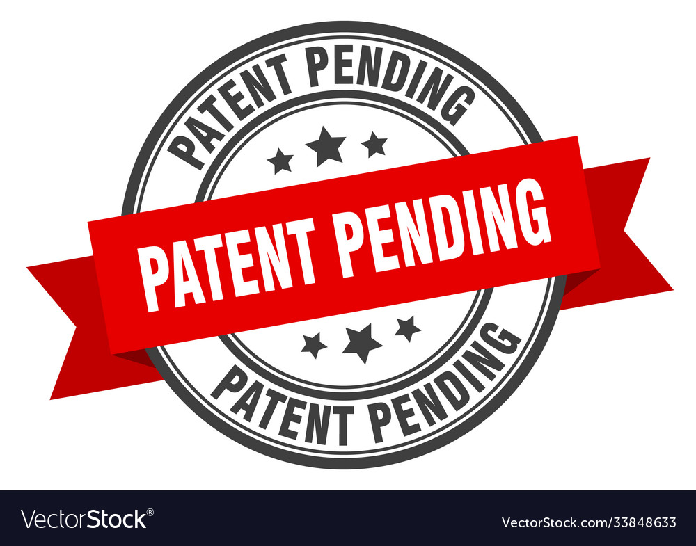 Patent angemeldetes Etikett Schild rund Stempelband