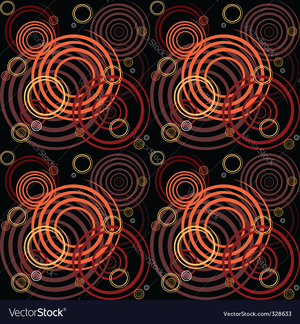 Seamless pattern with spiral elements
