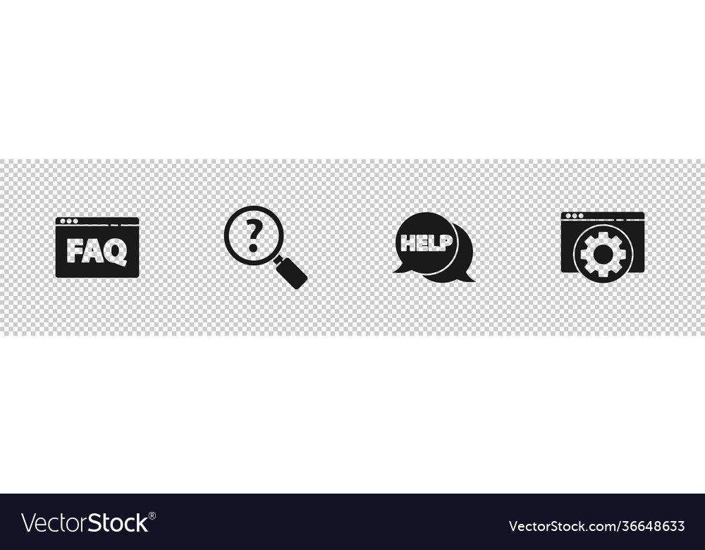 Set browser faq unknown search speech bubble