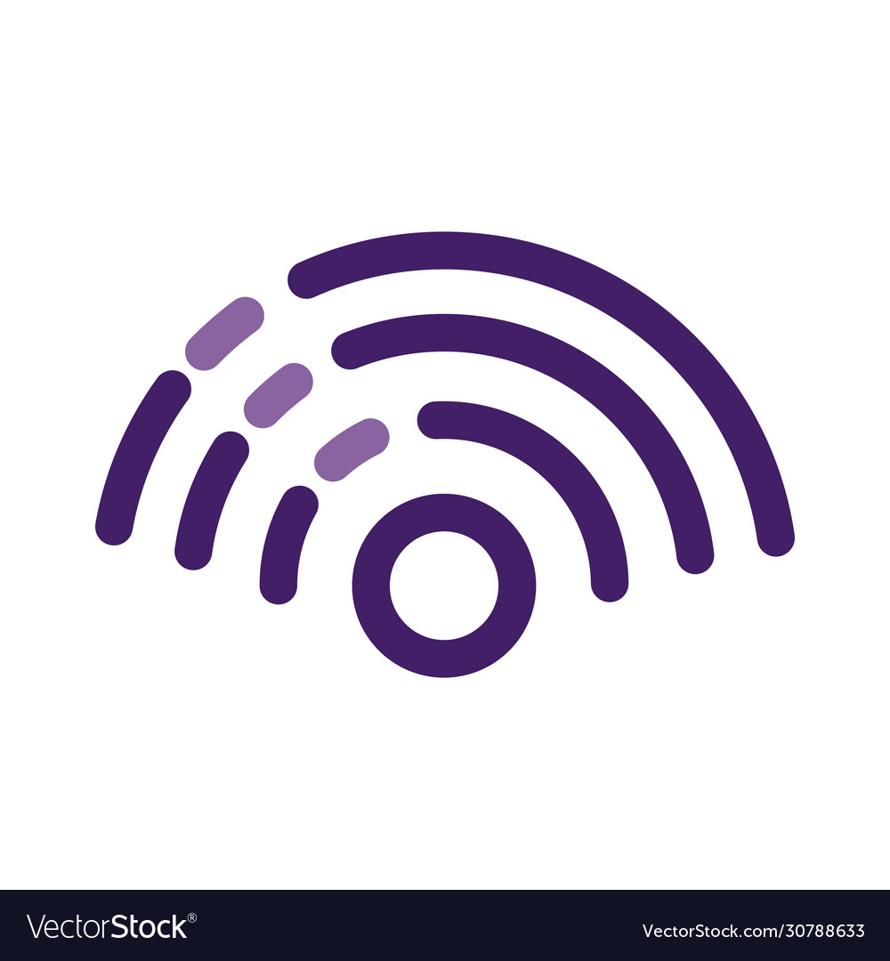 Wifi connection signal line style icon
