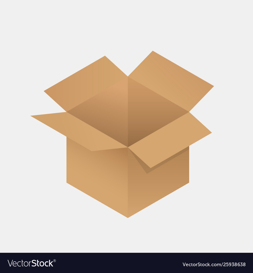 Cardboard box icon Royalty Free Vector Image - VectorStock