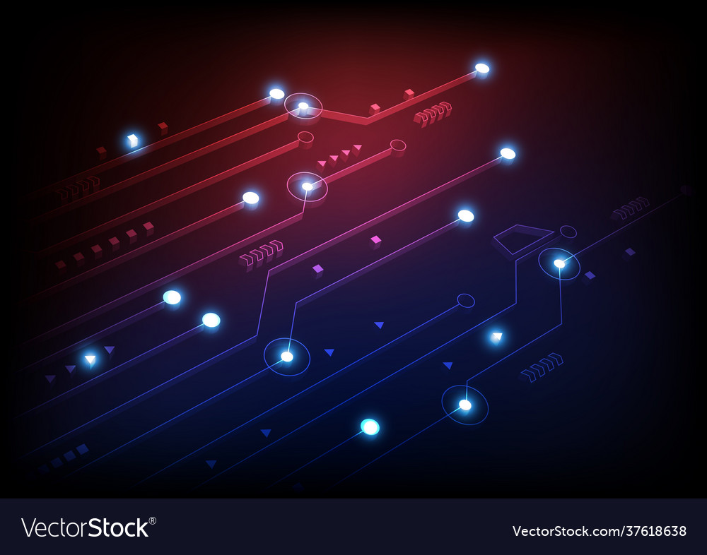 Circuit technology background with hi-tech digital vector image Circuit technology background with hi-tech digital