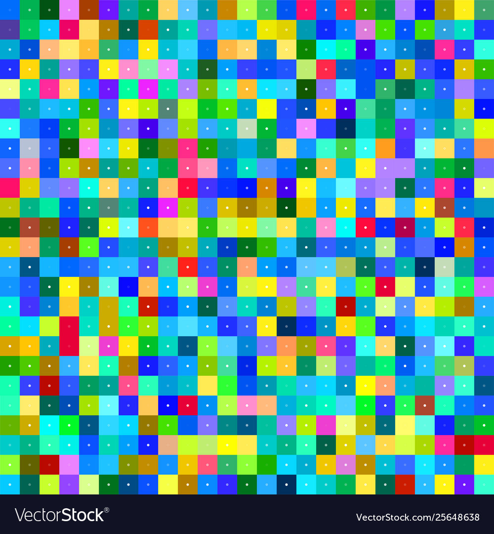 Colorful seamless pixel pattern