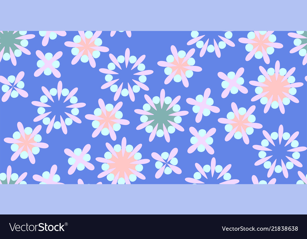 Cute seamless pattern in retro style round shapes vector image Cute seamless pattern in retro style round shapes