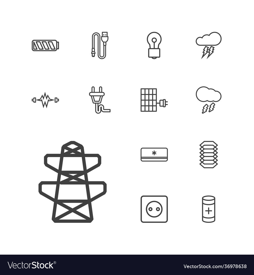 Electricity icons