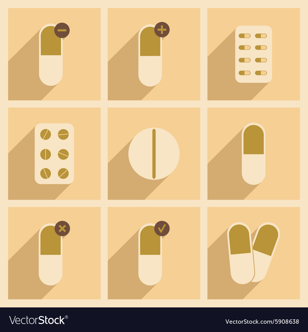 Flat with shadow concept and mobile application