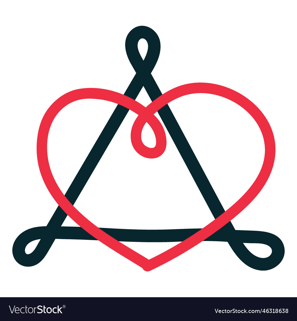 Heart Loop Triangle Symbol