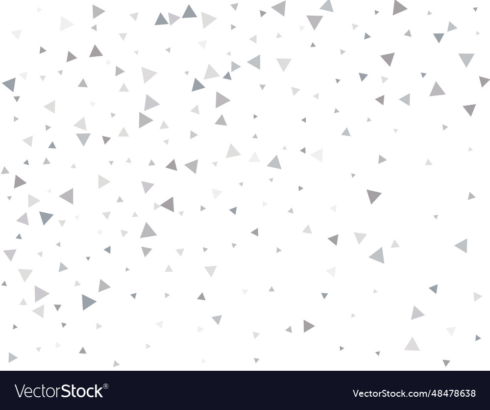 Matrixsilver triangular confetti vector image Matrixsilver triangular confetti