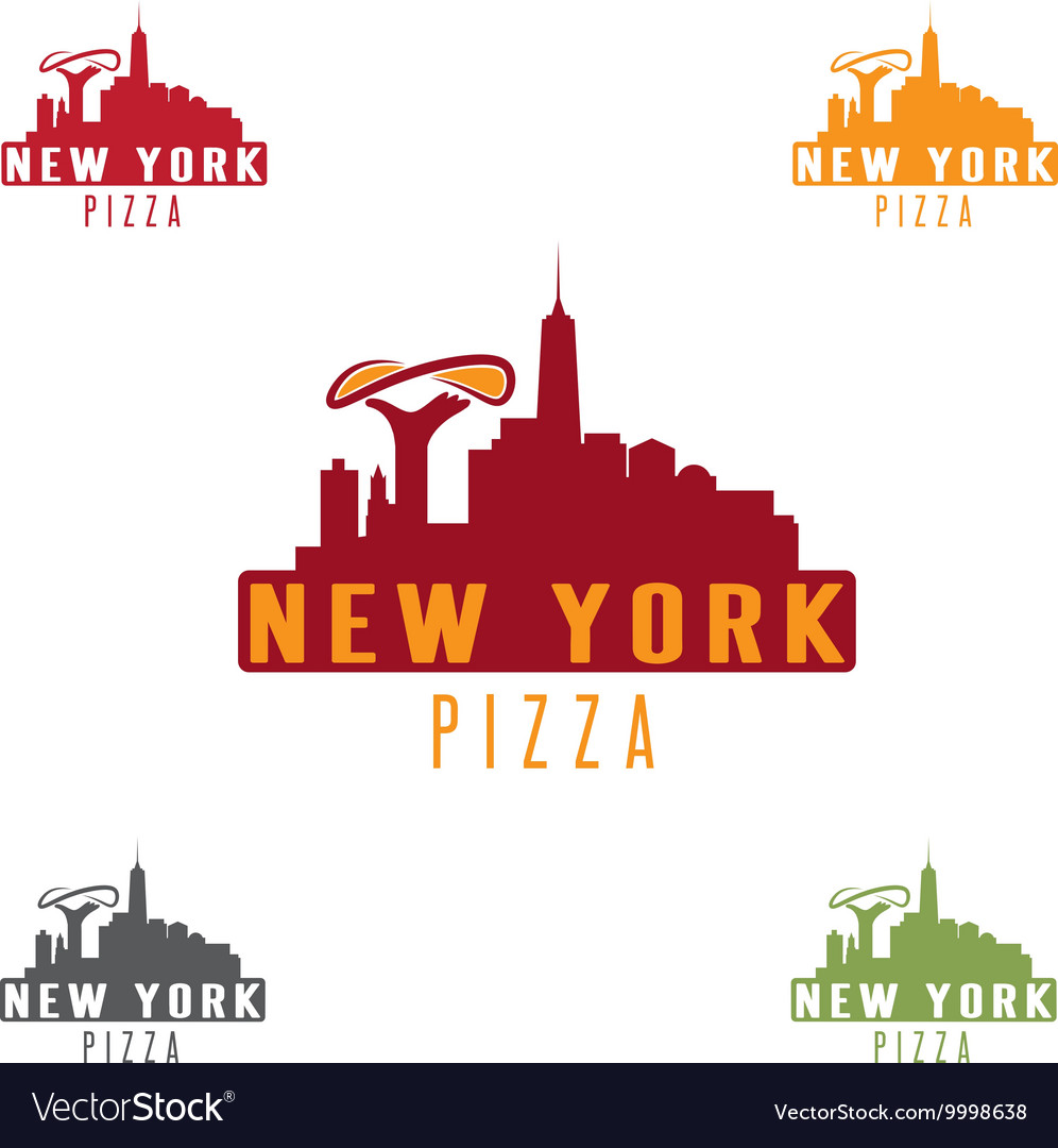 New york pizza concept design template