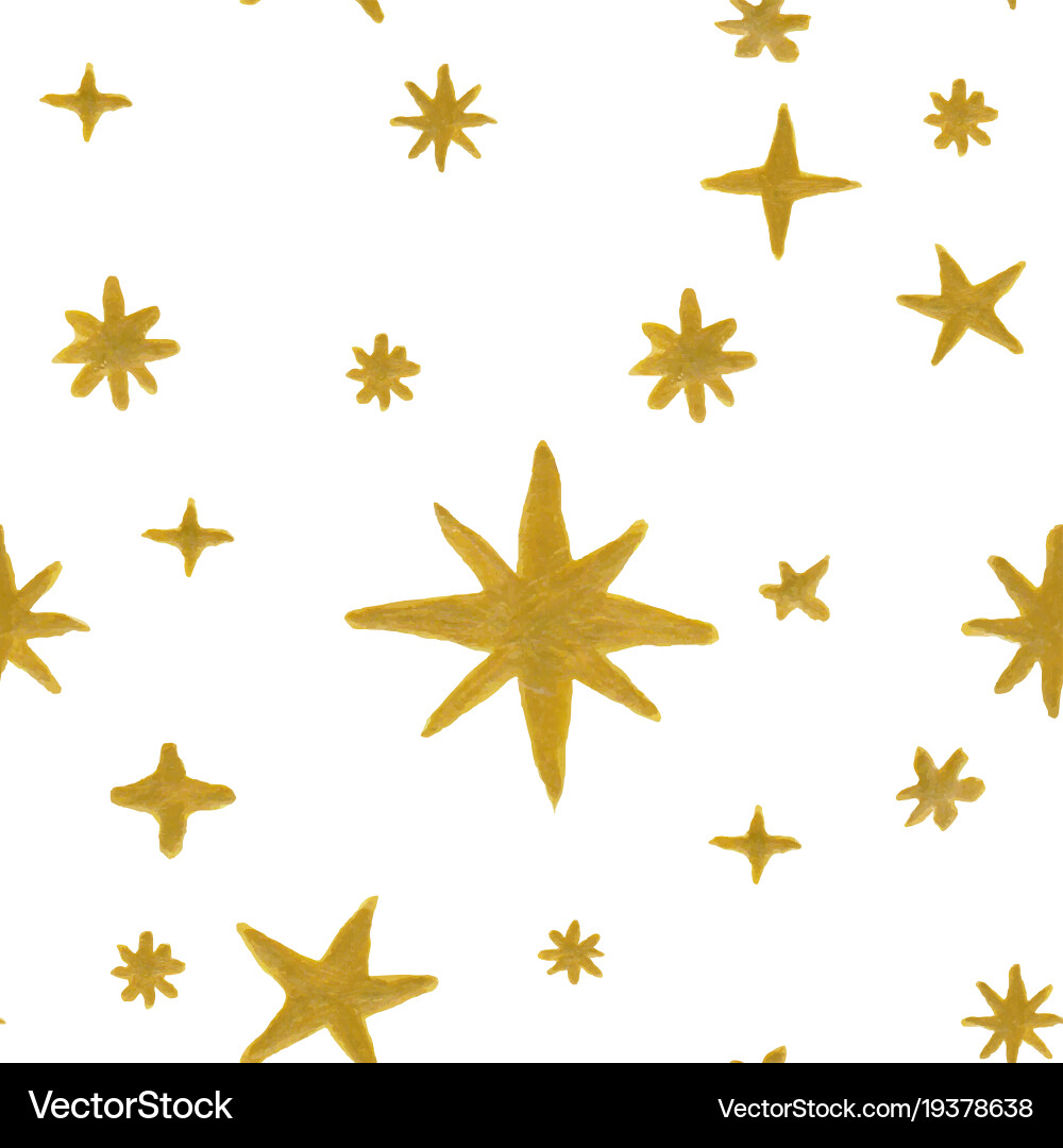 Seamless pattern stars Royalty Free Vector Image