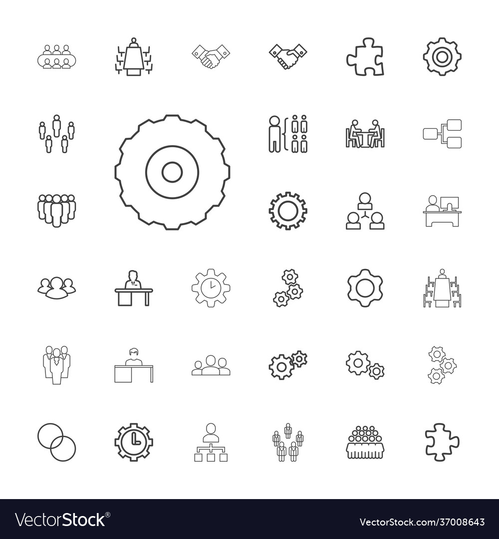 33 teamwork icons