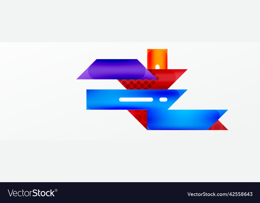 Background color abstract overlapping stripes vector image Background color abstract overlapping stripes