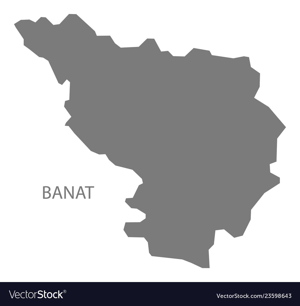 Banat romania map grey