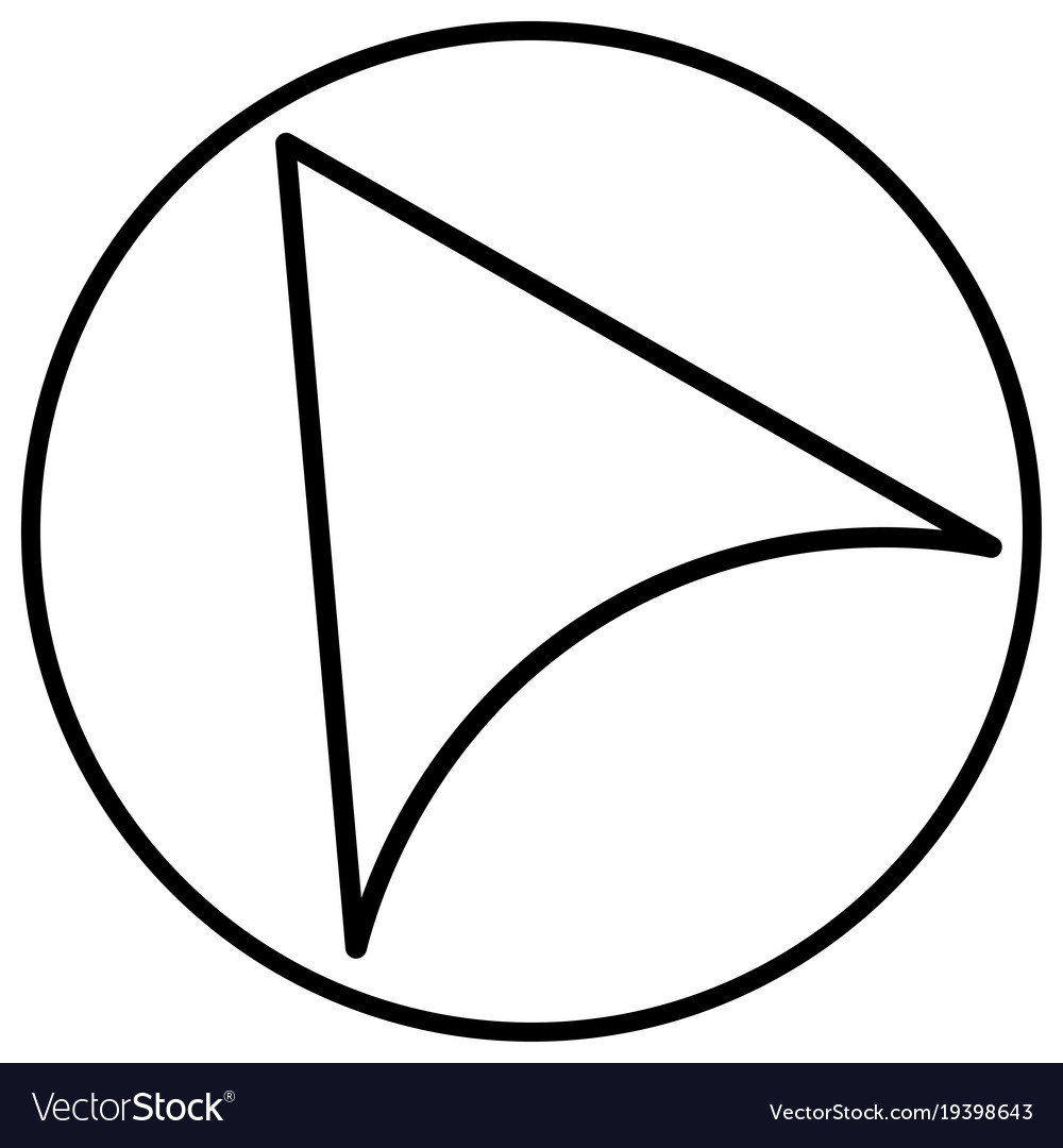 Cursor location map navigation left position icon