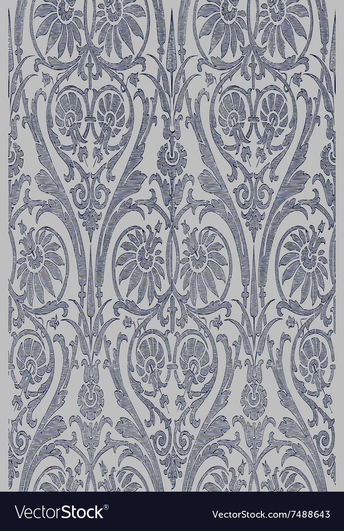 Dark Damask Pattern