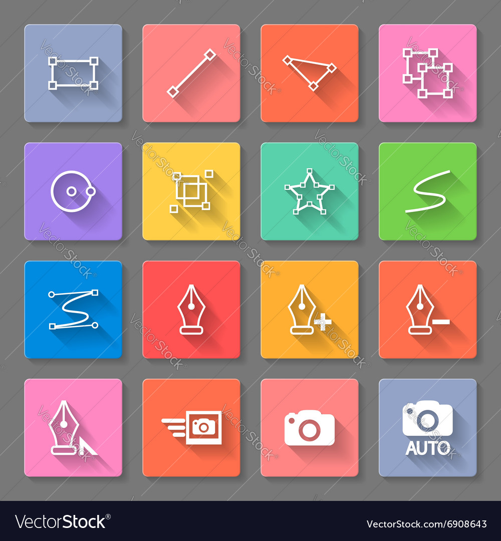 Flat Function Icons