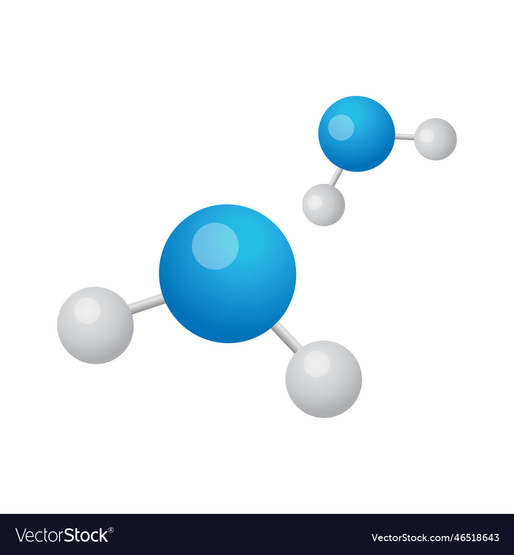 Flat molecule Royalty Free Vector Image - VectorStock