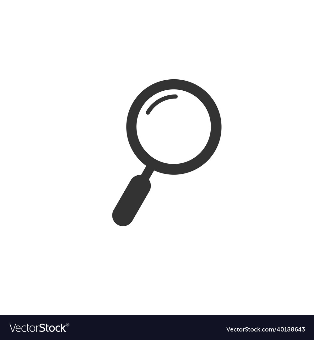 Magnifying glass search icon looking Royalty Free Vector