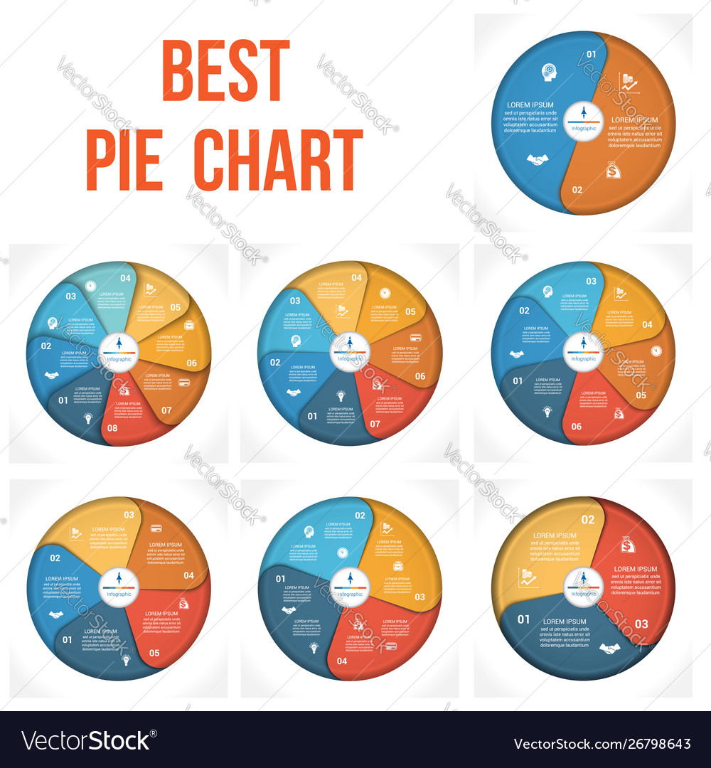 pie-chart-infographic-2-3-4-5-6-7-8-positions-vector-image