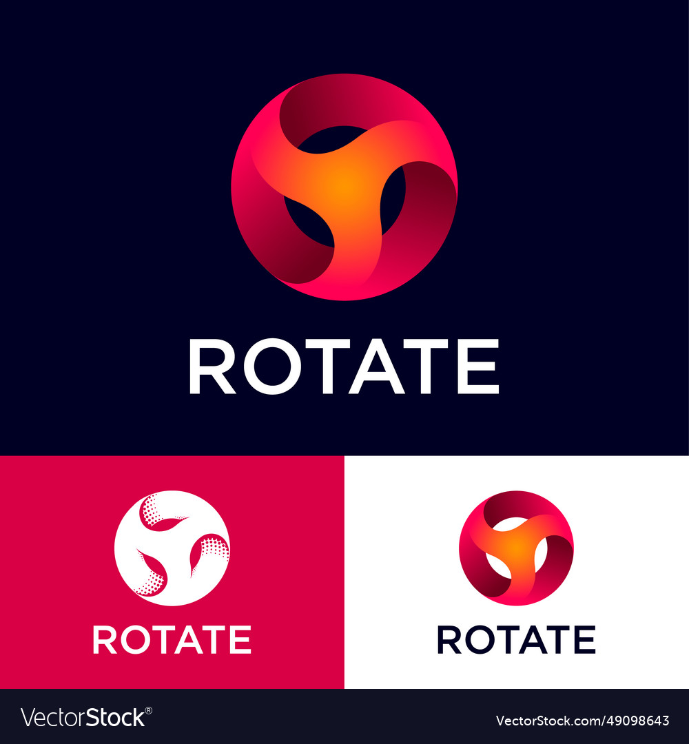 Rotate logo symbol movement rotation mechanism