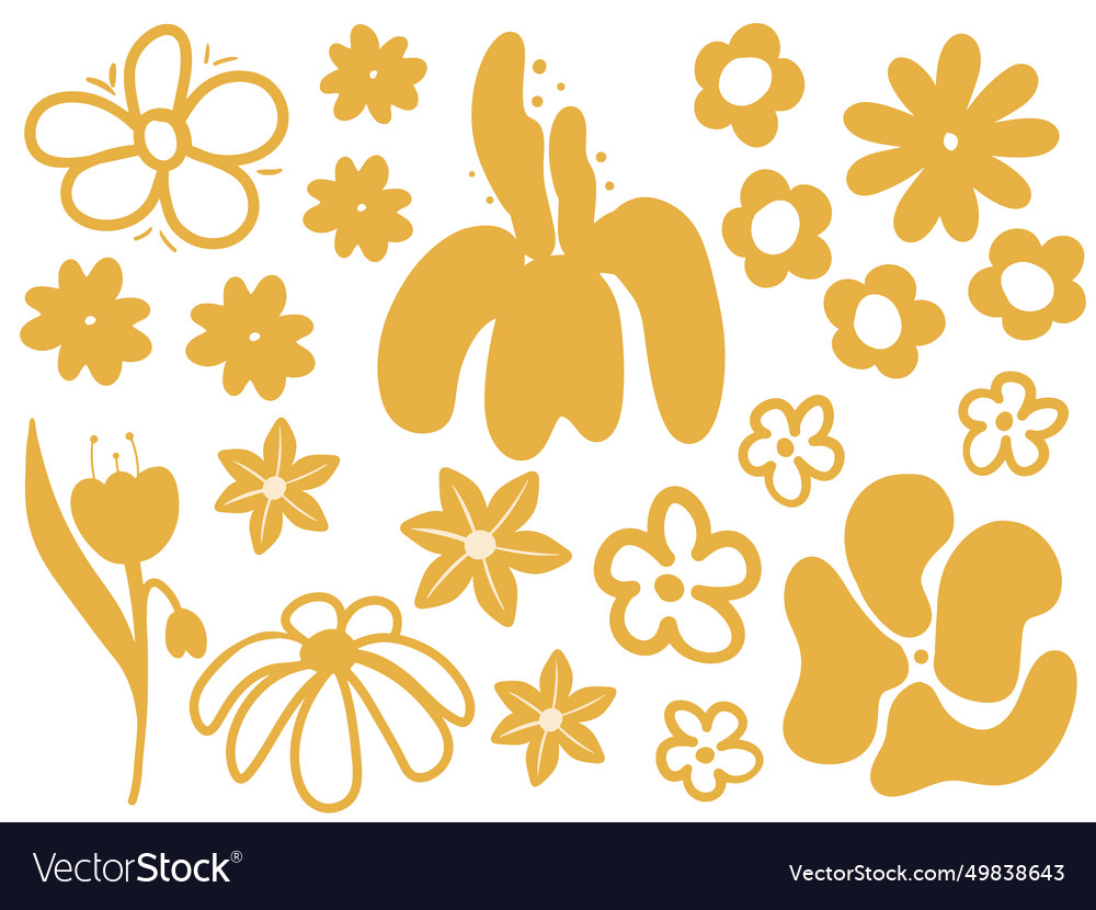 Set of colors in the style minimalism and boho