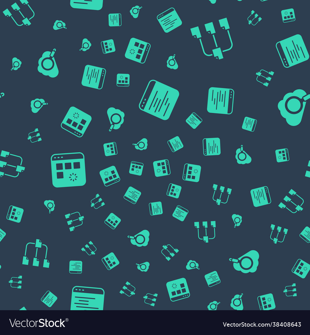 Set software folder tree loading data window vector image Set software folder tree loading data window