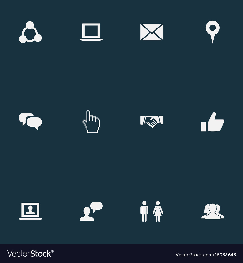 Simple Internet Icons Set