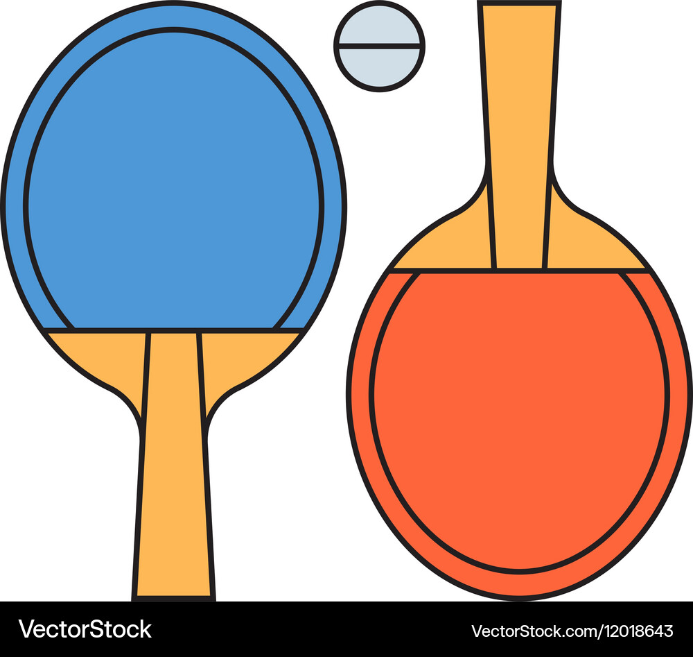 Table tennis ping pong Royalty Free Vector Image