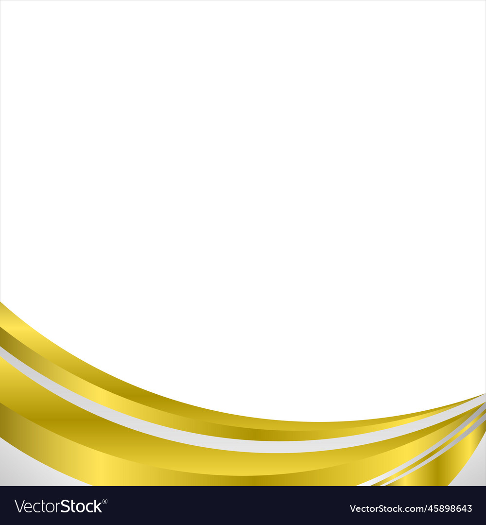 White and gold footer Royalty Free Vector Image