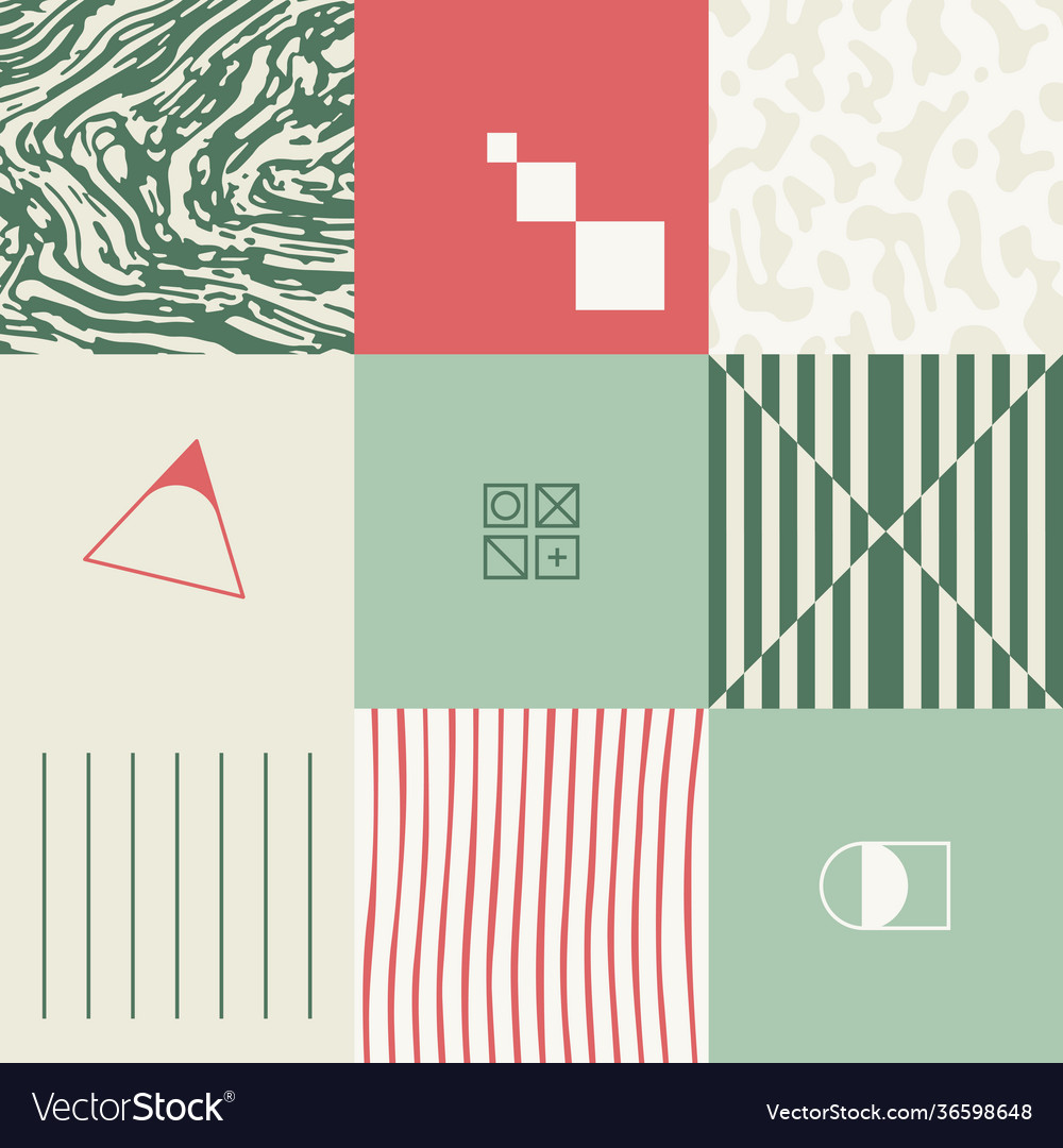 Abstract Deconstructed Pattern